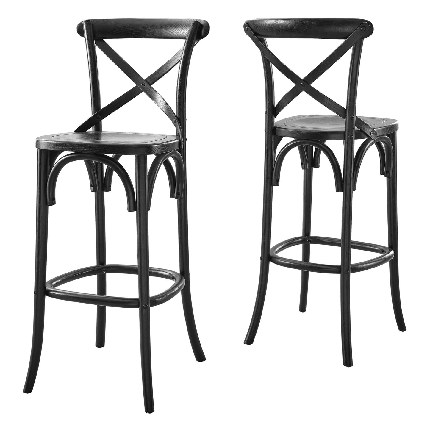 Modway - Gear Bar Stool by Modway  Bar and Dining Bar and Counter Stools Black - EEI-5563-BLK