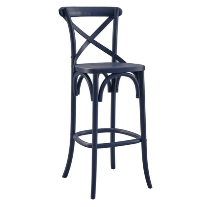 Modway - Gear Bar Stool by Modway  Bar and Dining Bar and Counter Stools Blue - EEI-5563-MID