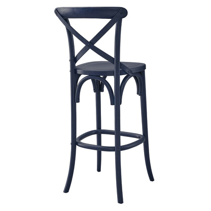 Modway - Gear Bar Stool by Modway  Bar and Dining Bar and Counter Stools Blue - EEI-5563-MID