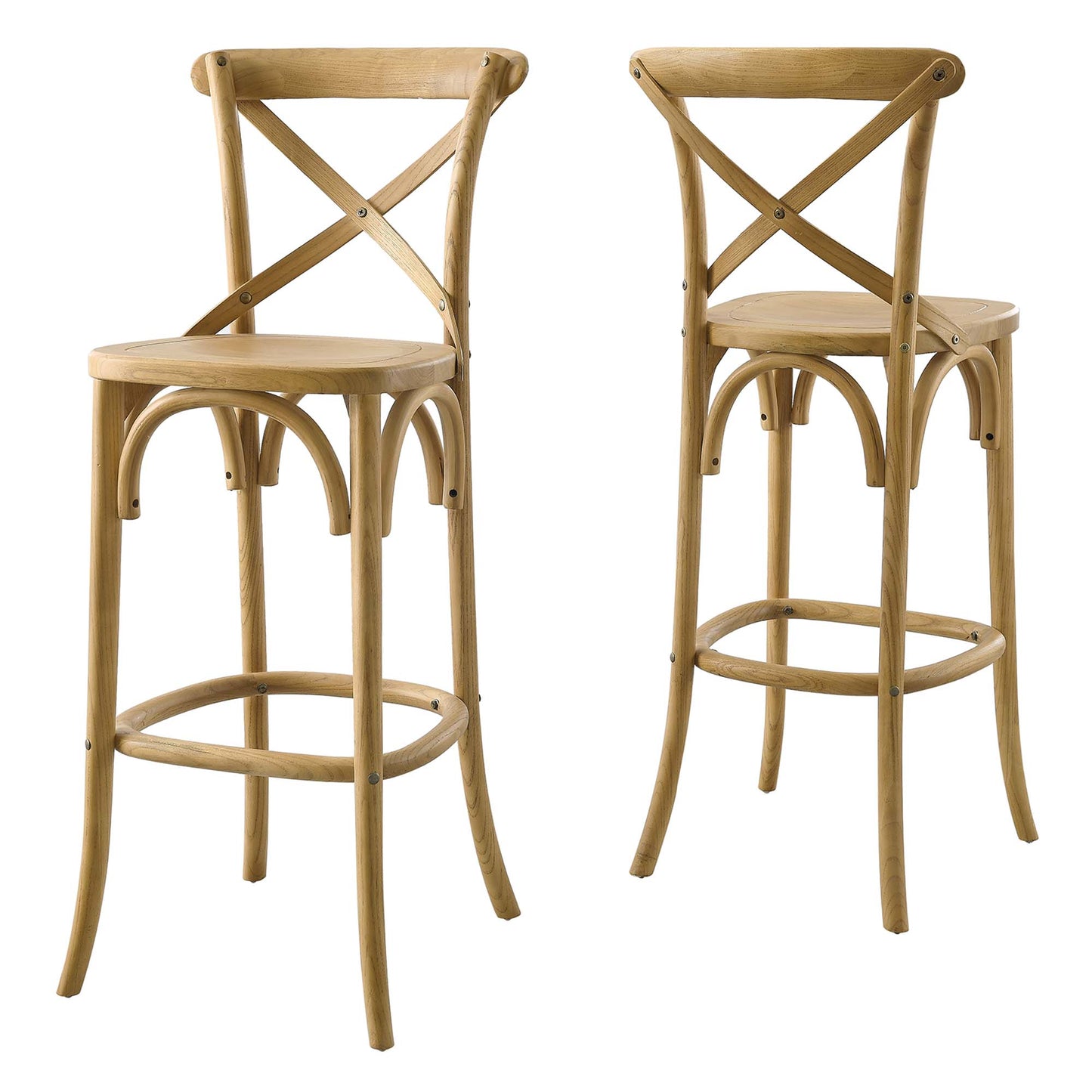 Modway - Gear Bar Stool by Modway  Bar and Dining Bar and Counter Stools Brown - EEI-5563-NAT