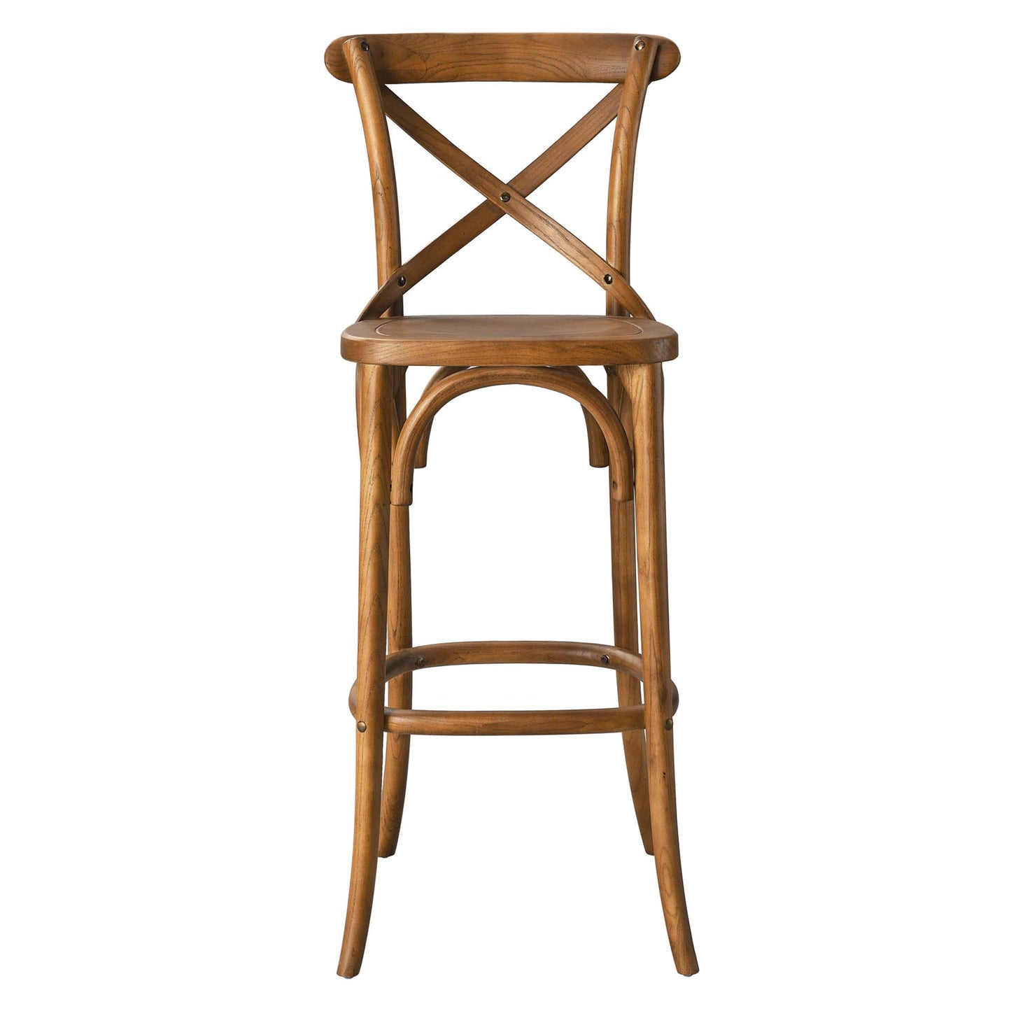 Modway - Gear Bar Stool by Modway  Bar and Dining Bar and Counter Stools Brown - EEI-5563-WAL