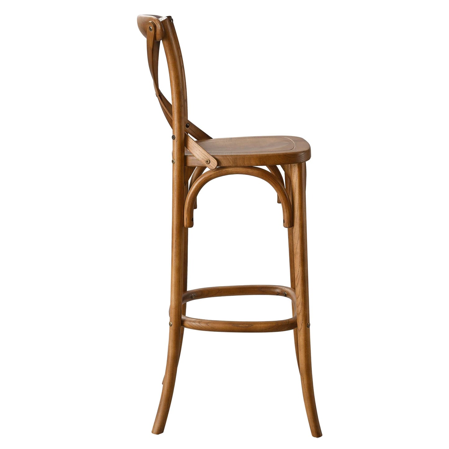Modway - Gear Bar Stool by Modway  Bar and Dining Bar and Counter Stools Brown - EEI-5563-WAL