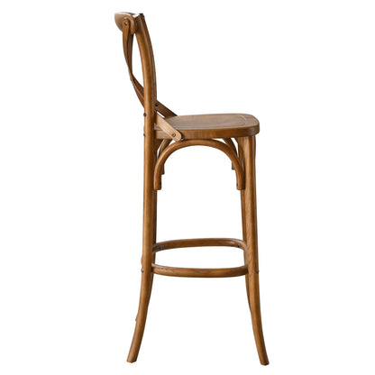 Modway - Gear Bar Stool by Modway  Bar and Dining Bar and Counter Stools Brown - EEI-5563-WAL