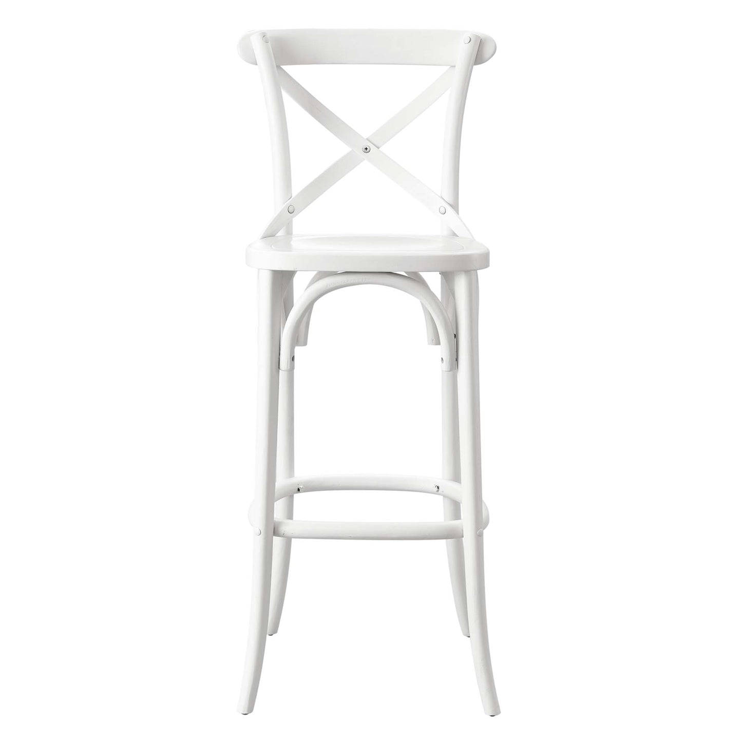 Modway - Gear Bar Stool by Modway  Bar and Dining Bar and Counter Stools White - EEI-5563-WHI