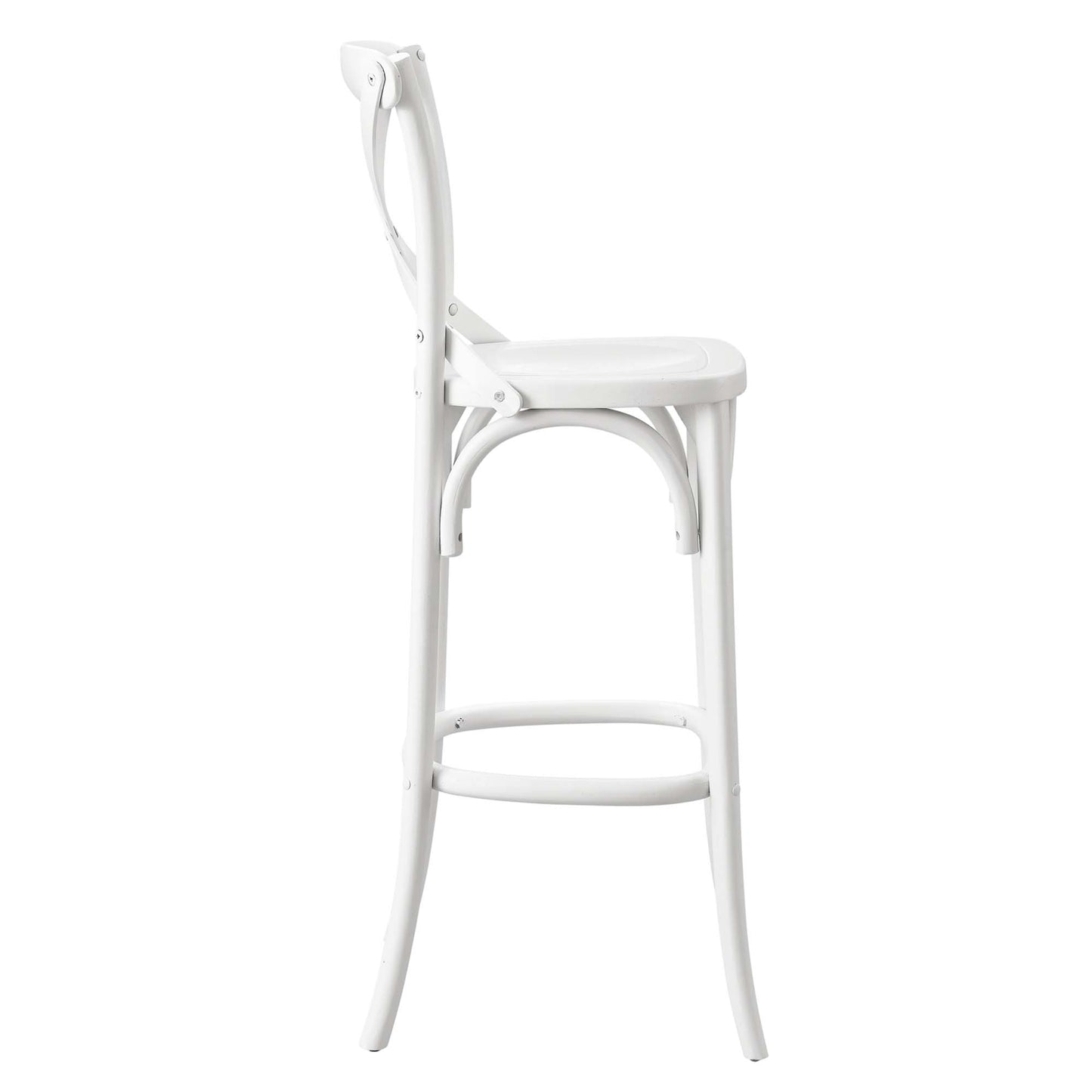 Modway - Gear Bar Stool by Modway  Bar and Dining Bar and Counter Stools White - EEI-5563-WHI
