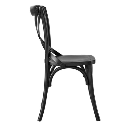 Modway - Gear Dining Side Chair by Modway  Bar and Dining Dining Chairs Black - EEI-5564-BLK