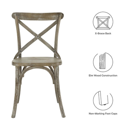Modway - Gear Dining Side Chair by Modway  Bar and Dining Dining Chairs Gray - EEI-5564-GRY