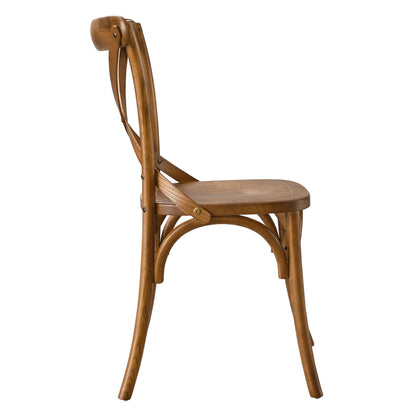 Modway - Gear Dining Side Chair by Modway  Bar and Dining Dining Chairs Brown - EEI-5564-WAL
