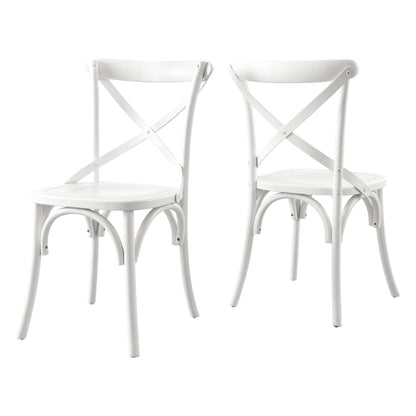 Modway - Gear Dining Side Chair by Modway  Bar and Dining Dining Chairs White - EEI-5564-WHI