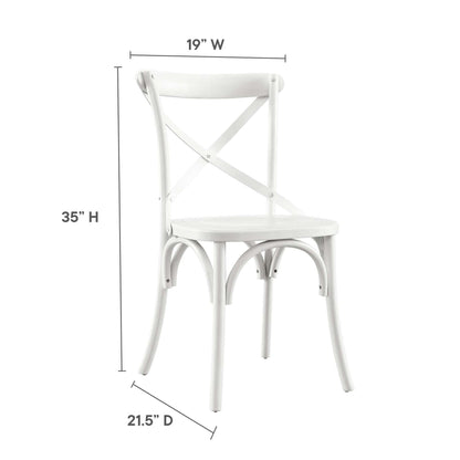 Modway - Gear Dining Side Chair by Modway  Bar and Dining Dining Chairs White - EEI-5564-WHI