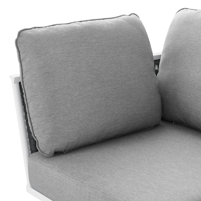 Modway Outlet Stance Outdoor Patio Aluminum Corner Chair by Modway  Outdoor Furniture Furniture White Gray - EEI-5567-WHI-GRY