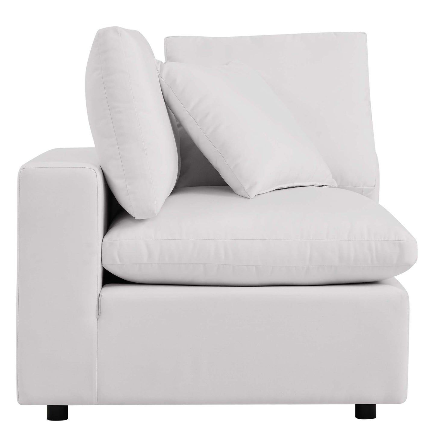 Modway - Commix Overstuffed Outdoor Patio Loveseat by Modway  Outdoor Furniture Sofa Sectionals White - EEI-5576-WHI
