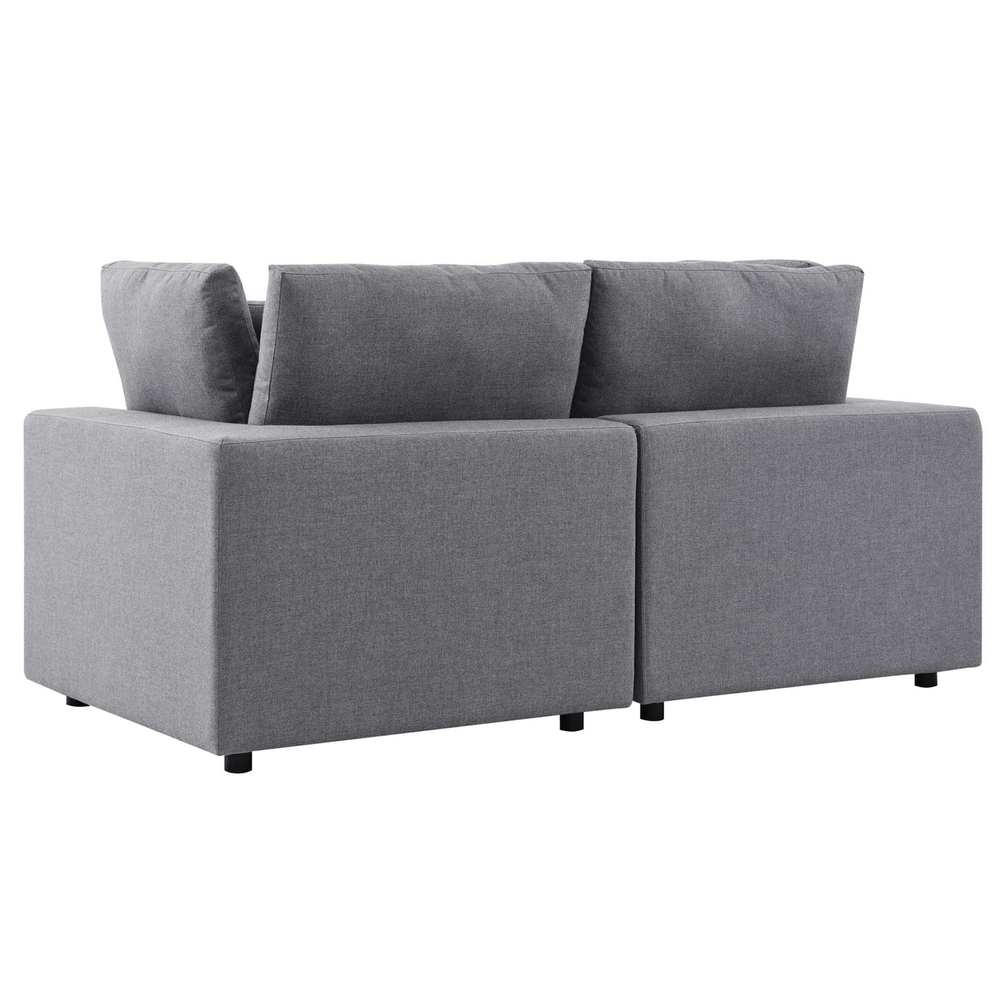 Modway Outlet Commix Sunbrella? Outdoor Patio Loveseat by Modway  Outdoor Furniture Furniture Gray - EEI-5577-SLA