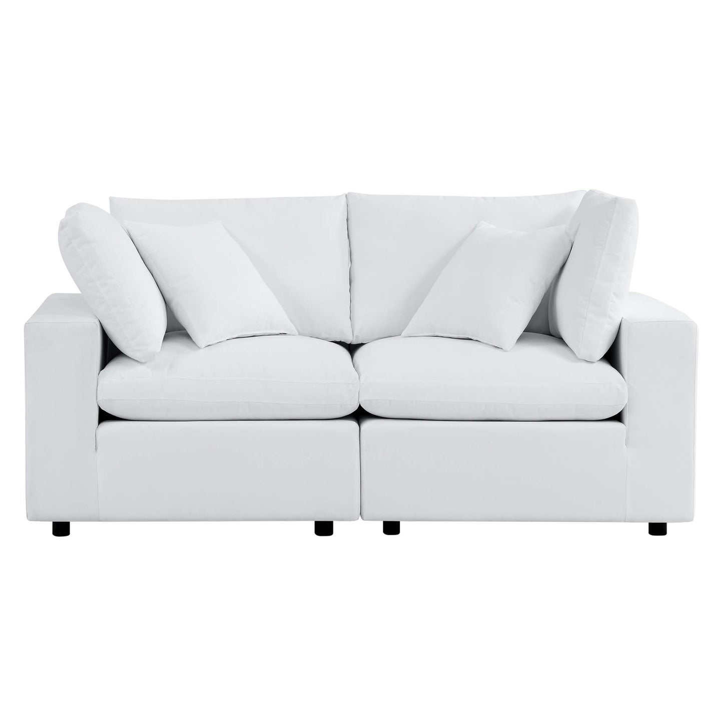 Modway - Commix Sunbrella? Outdoor Patio Loveseat by Modway  Outdoor Furniture Sofa Sectionals White - EEI-5577-WHI