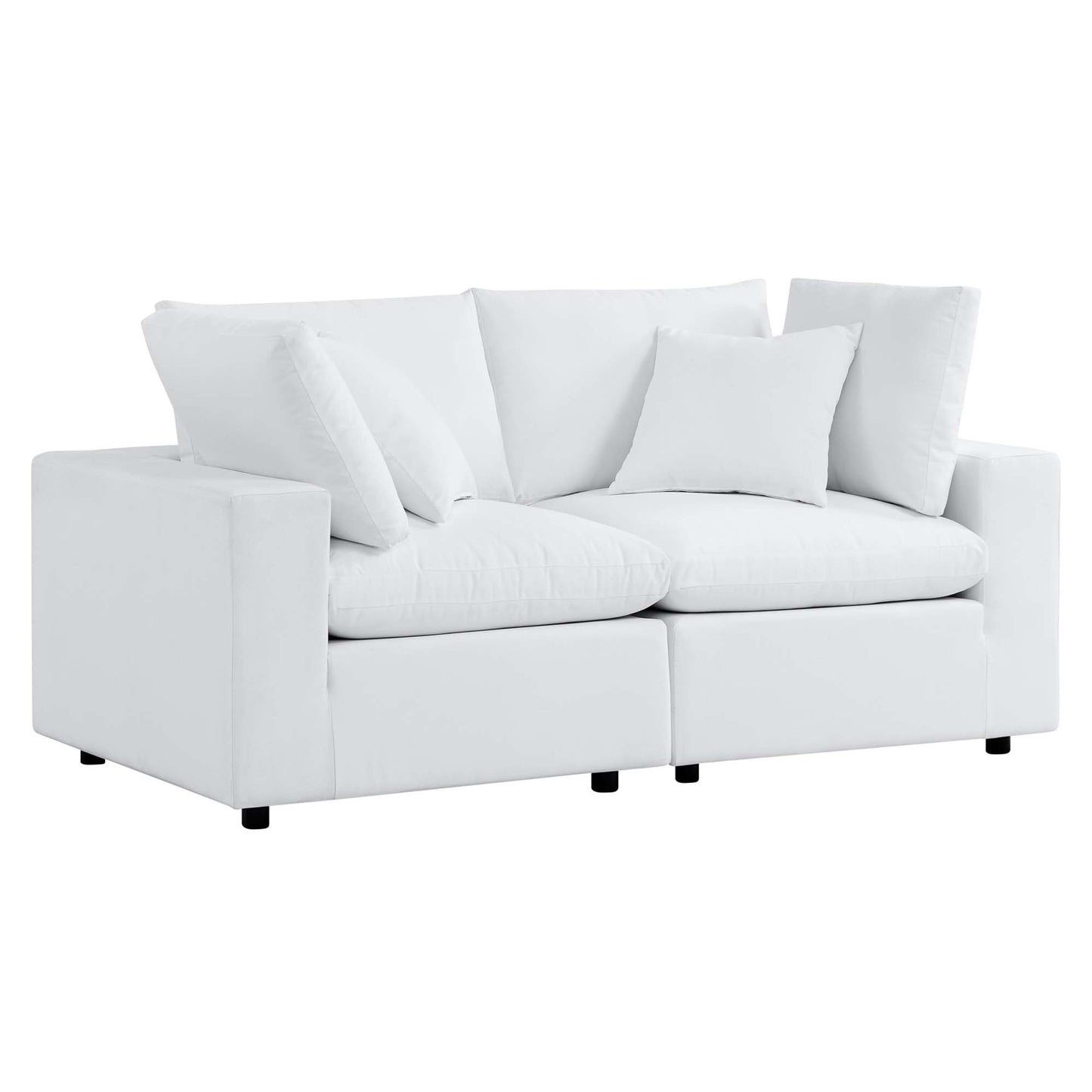 Modway - Commix Sunbrella? Outdoor Patio Loveseat by Modway  Outdoor Furniture Sofa Sectionals White - EEI-5577-WHI