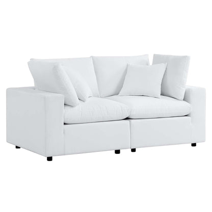 Modway - Commix Sunbrella? Outdoor Patio Loveseat by Modway  Outdoor Furniture Sofa Sectionals White - EEI-5577-WHI