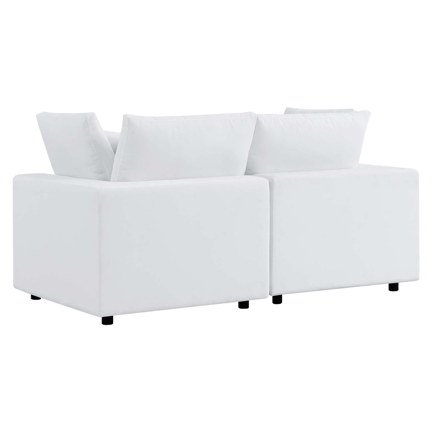 Modway - Commix Sunbrella? Outdoor Patio Loveseat by Modway  Outdoor Furniture Sofa Sectionals White - EEI-5577-WHI