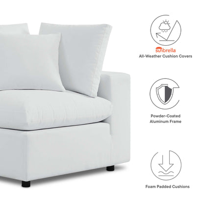 Modway - Commix Sunbrella? Outdoor Patio Loveseat by Modway  Outdoor Furniture Sofa Sectionals White - EEI-5577-WHI