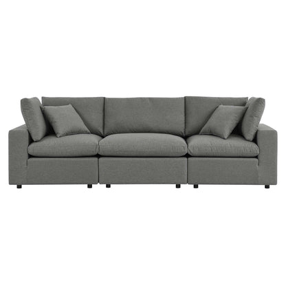 Modway - Commix Overstuffed Outdoor Patio Sofa by Modway  Outdoor Furniture Sofa Sectionals Gray - EEI-5578-CHA