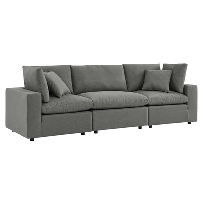 Modway - Commix Overstuffed Outdoor Patio Sofa by Modway  Outdoor Furniture Sofa Sectionals Gray - EEI-5578-CHA