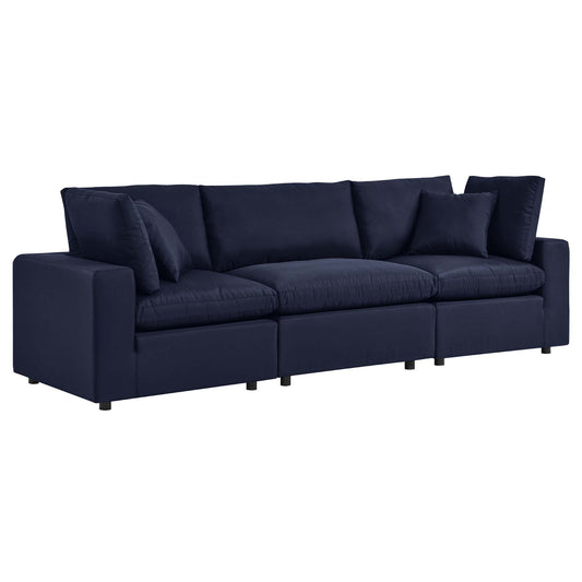 Modway Outlet Commix Overstuffed Outdoor Patio Sofa by Modway  Outdoor Furniture Furniture Navy - EEI-5578-NAV