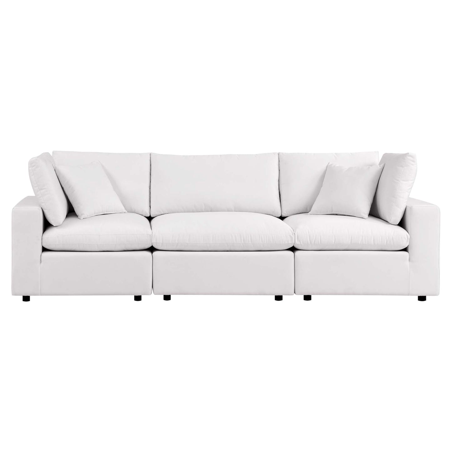 Modway - Commix Overstuffed Outdoor Patio Sofa by Modway  Outdoor Furniture Sofa Sectionals White - EEI-5578-WHI