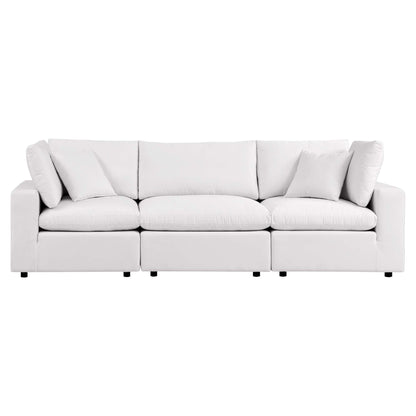 Modway - Commix Overstuffed Outdoor Patio Sofa by Modway  Outdoor Furniture Sofa Sectionals White - EEI-5578-WHI