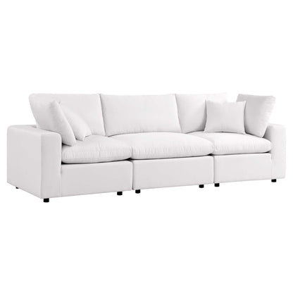 Modway - Commix Overstuffed Outdoor Patio Sofa by Modway  Outdoor Furniture Sofa Sectionals White - EEI-5578-WHI