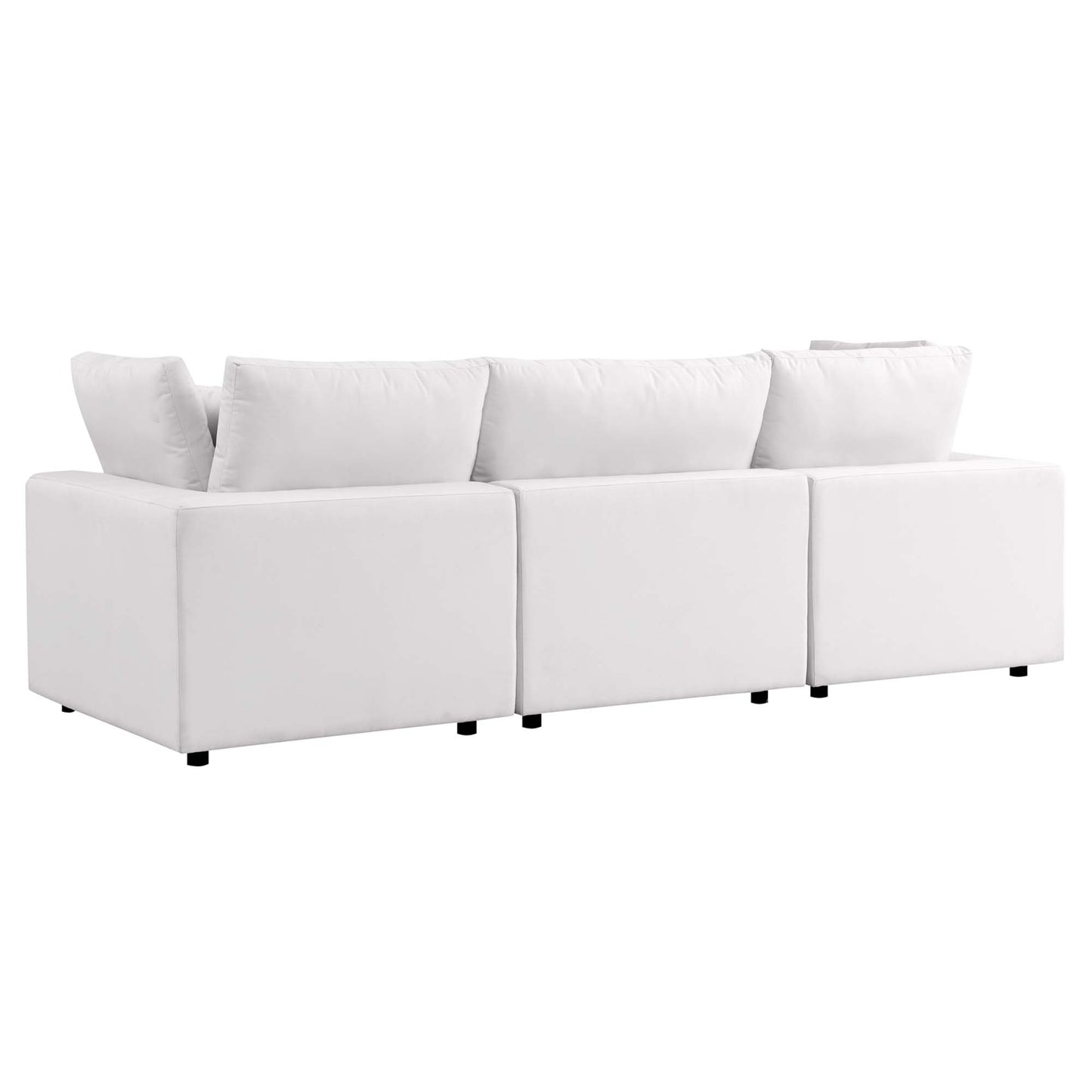 Modway - Commix Overstuffed Outdoor Patio Sofa by Modway  Outdoor Furniture Sofa Sectionals White - EEI-5578-WHI