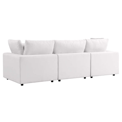 Modway - Commix Overstuffed Outdoor Patio Sofa by Modway  Outdoor Furniture Sofa Sectionals White - EEI-5578-WHI