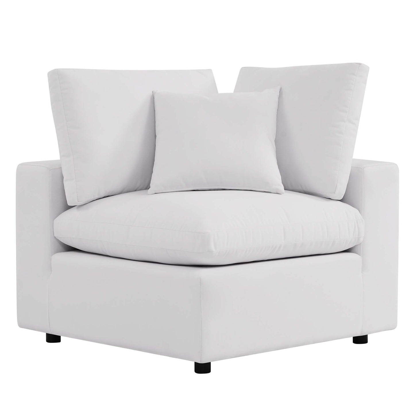 Modway - Commix Overstuffed Outdoor Patio Sofa by Modway  Outdoor Furniture Sofa Sectionals White - EEI-5578-WHI