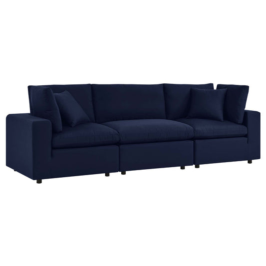Modway Outlet Commix Sunbrella? Outdoor Patio Sofa by Modway  Outdoor Furniture Furniture Navy - EEI-5579-NAV