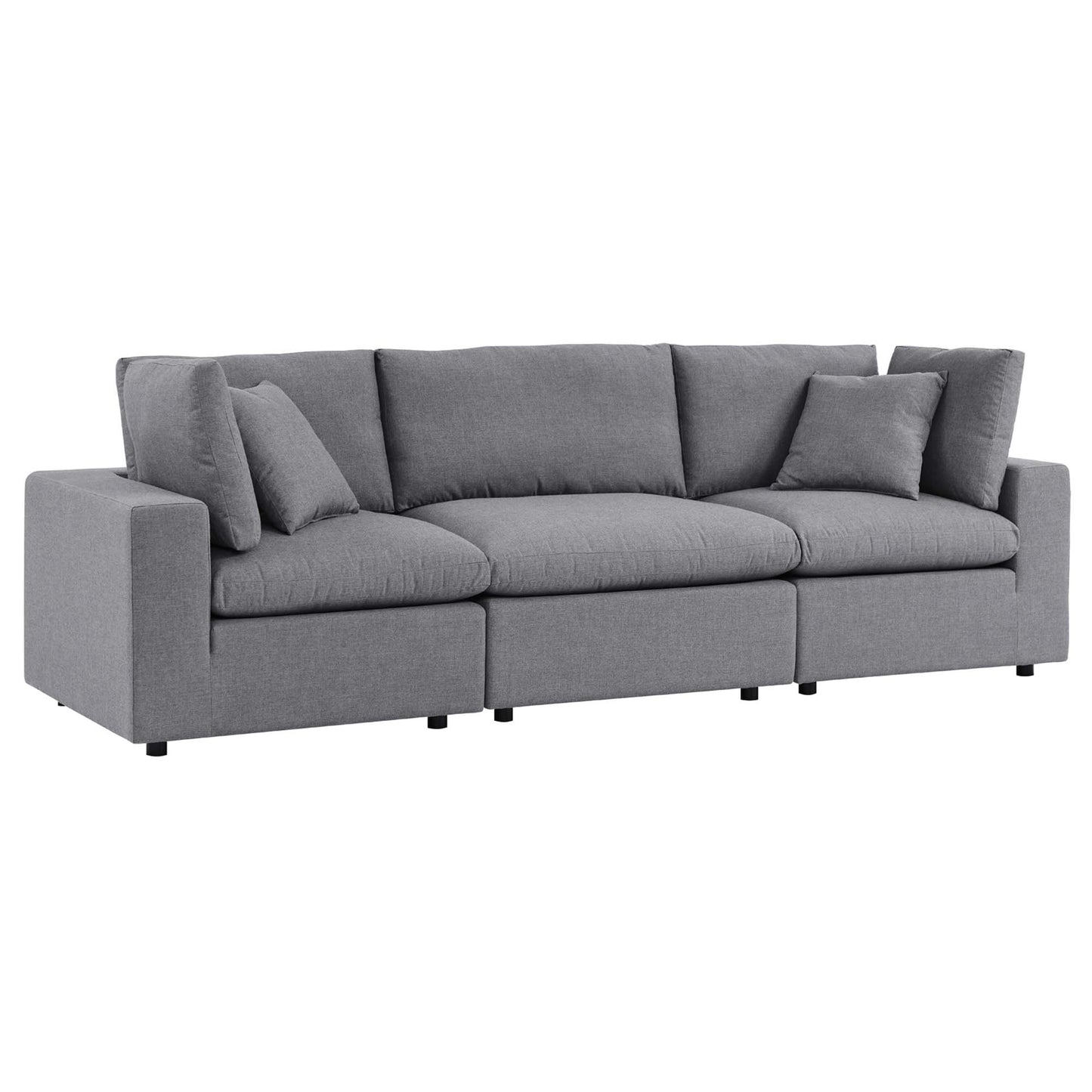 Modway Outlet Commix Sunbrella? Outdoor Patio Sofa by Modway  Outdoor Furniture Furniture Gray - EEI-5579-SLA