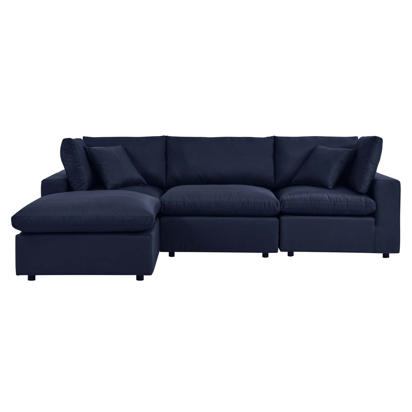 Modway Outlet Commix 4-Piece Outdoor Patio Sectional Sofa by Modway  Outdoor Furniture Furniture Navy - EEI-5580-NAV