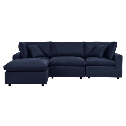 Modway Outlet Commix 4-Piece Outdoor Patio Sectional Sofa by Modway  Outdoor Furniture Furniture Navy - EEI-5580-NAV