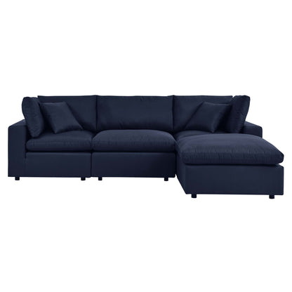 Modway Outlet Commix 4-Piece Outdoor Patio Sectional Sofa by Modway  Outdoor Furniture Furniture Navy - EEI-5580-NAV