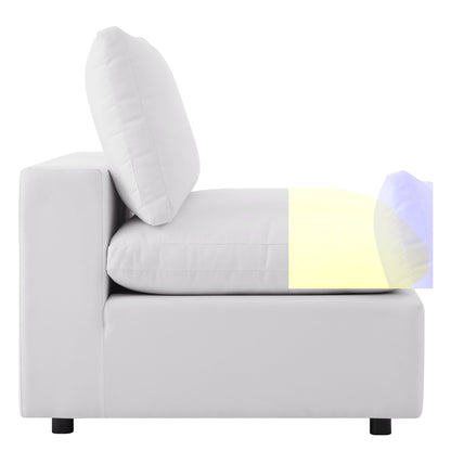 Modway - Commix 5-Piece Outdoor Patio Sectional Sofa by Modway  Outdoor Furniture Sofa Sectionals White - EEI-5587-WHI