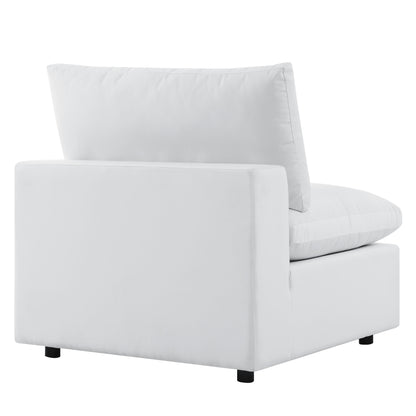 Modway - Commix 5-Piece Sunbrella? Outdoor Patio Sectional Sofa by Modway  Outdoor Furniture Sofa Sectionals White - EEI-5588-WHI