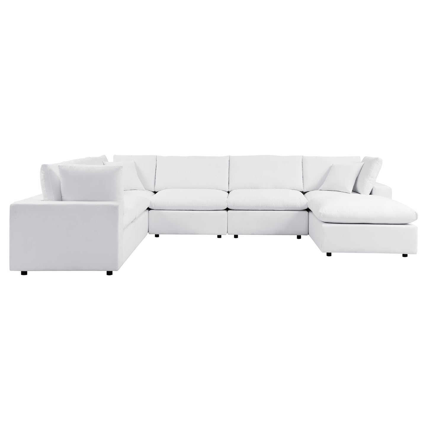 Modway Outlet Commix 7-Piece Sunbrella? Outdoor Patio Sectional Sofa by Modway  Outdoor Furniture Furniture White - EEI-5592-WHI