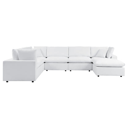 Modway Outlet Commix 7-Piece Sunbrella? Outdoor Patio Sectional Sofa by Modway  Outdoor Furniture Furniture White - EEI-5592-WHI