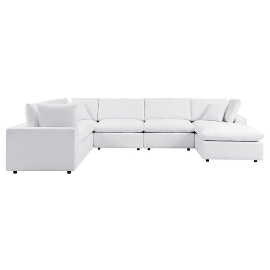 Modway Outlet Commix 7-Piece Sunbrella? Outdoor Patio Sectional Sofa by Modway  Outdoor Furniture Furniture White - EEI-5592-WHI