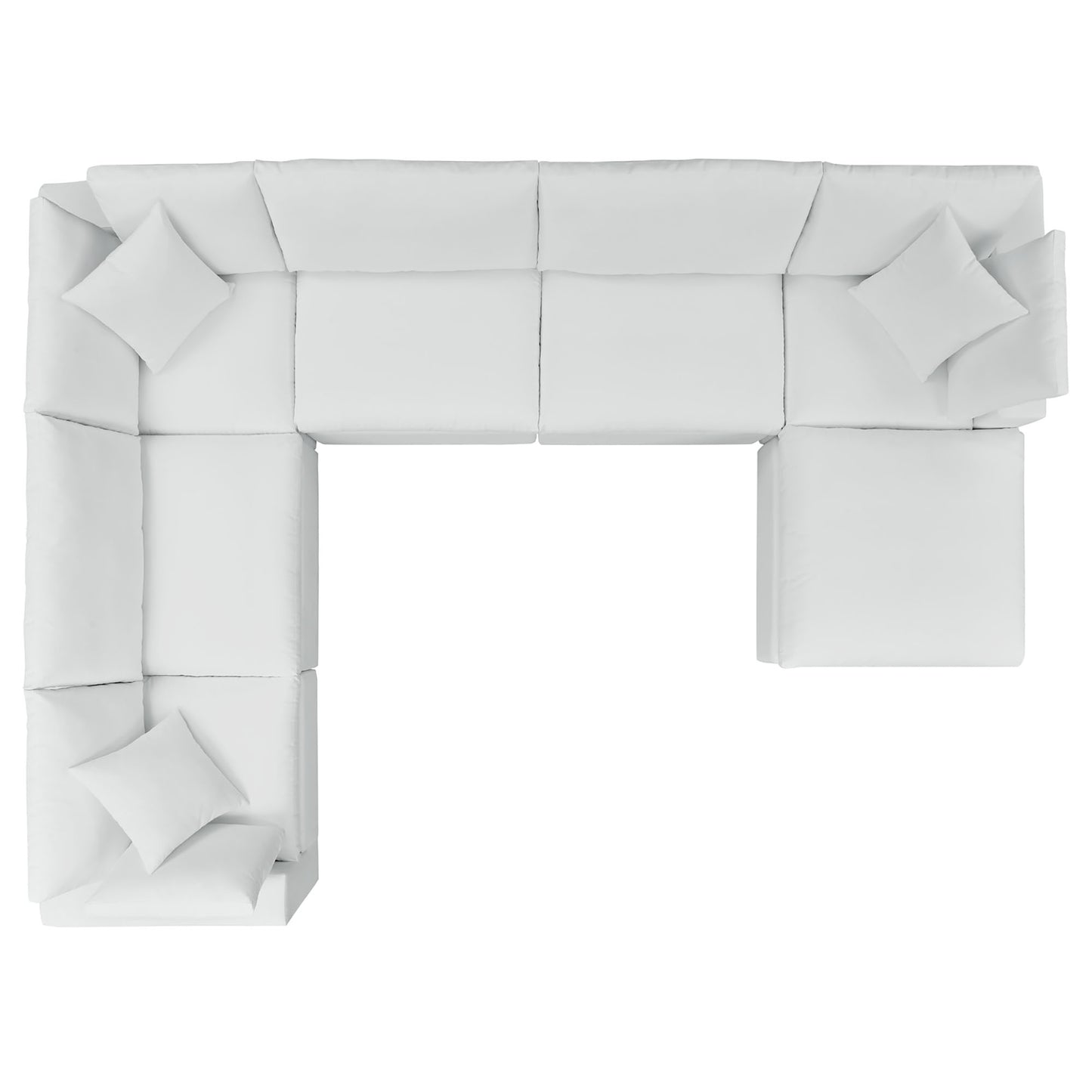 Modway Outlet Commix 7-Piece Sunbrella? Outdoor Patio Sectional Sofa by Modway  Outdoor Furniture Furniture White - EEI-5592-WHI