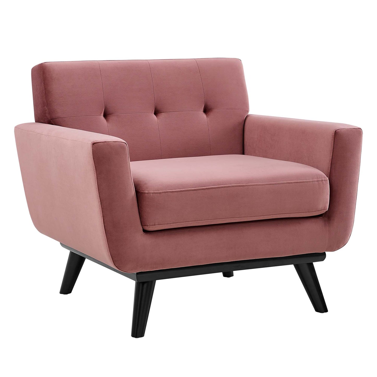 Modway Outlet Engage Performance Velvet Armchair by Modway  Living Room Furniture Dusty Rose - EEI-5598-DUS