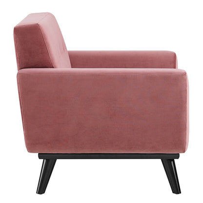 Modway Outlet Engage Performance Velvet Armchair by Modway  Living Room Furniture Dusty Rose - EEI-5598-DUS