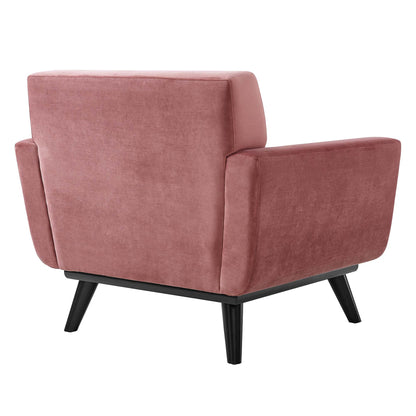Modway Outlet Engage Performance Velvet Armchair by Modway  Living Room Furniture Dusty Rose - EEI-5598-DUS