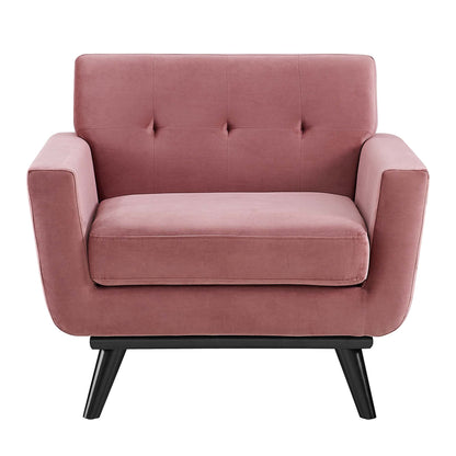 Modway Outlet Engage Performance Velvet Armchair by Modway  Living Room Furniture Dusty Rose - EEI-5598-DUS