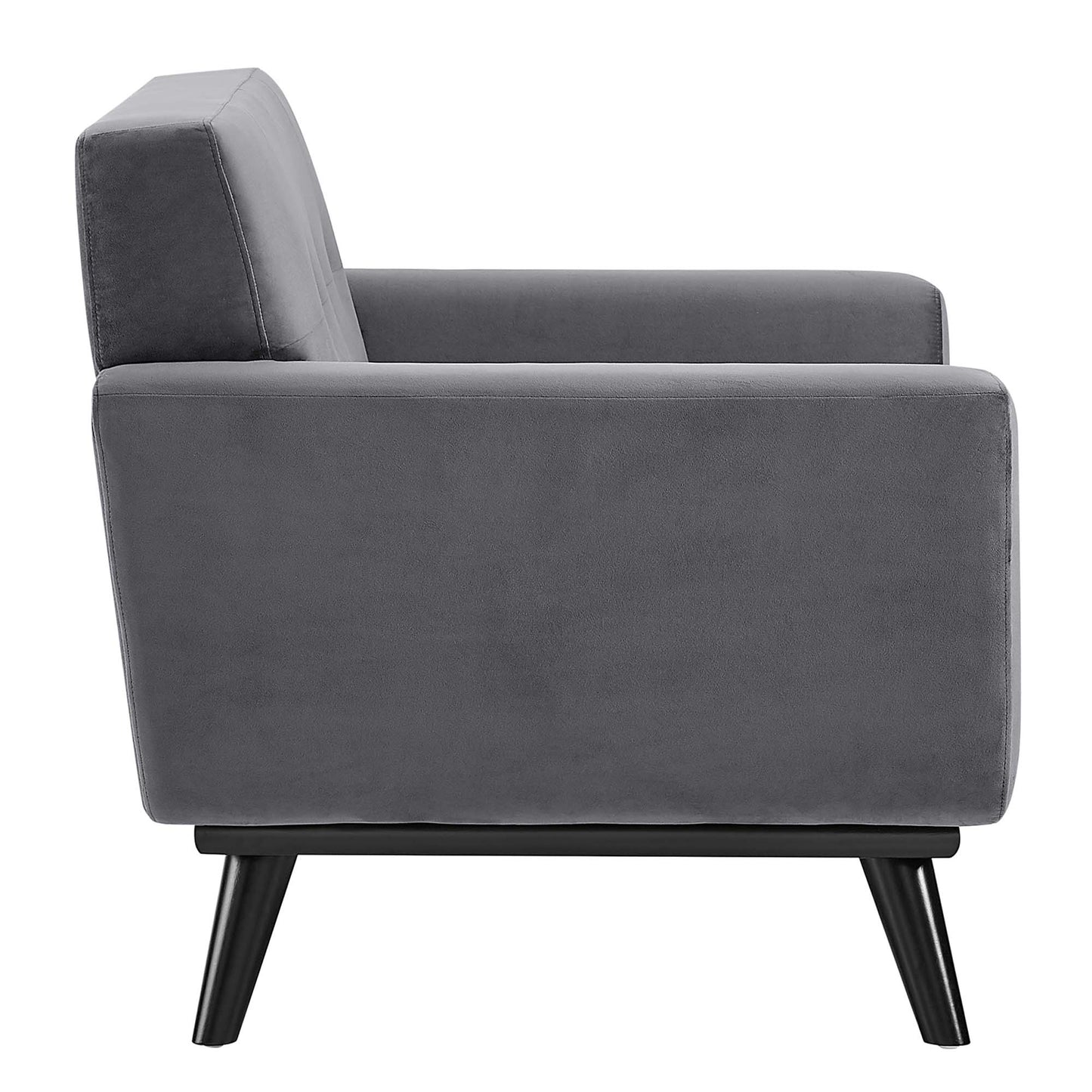 Modway Outlet Engage Performance Velvet Armchair by Modway  Living Room Furniture Gray - EEI-5598-GRY