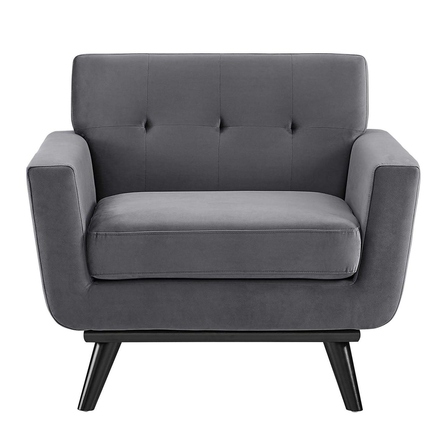 Modway Outlet Engage Performance Velvet Armchair by Modway  Living Room Furniture Gray - EEI-5598-GRY