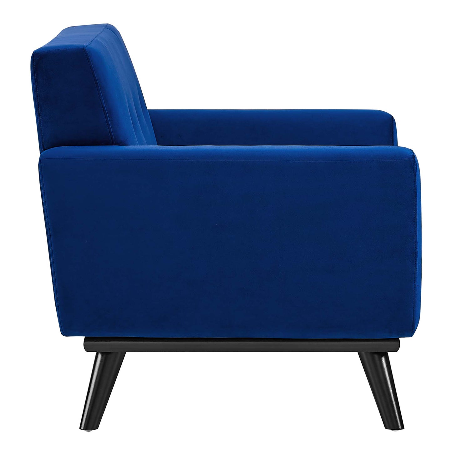 Modway Outlet Engage Performance Velvet Armchair by Modway  Living Room Furniture Navy - EEI-5598-NAV