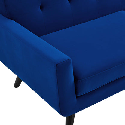 Modway Outlet Engage Performance Velvet Armchair by Modway  Living Room Furniture Navy - EEI-5598-NAV